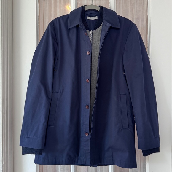 Armoire D’Homme Mens 2 in 1 Coat & Jacket - Dark Navy, 46 EU / 36 US - Picture 2 of 16